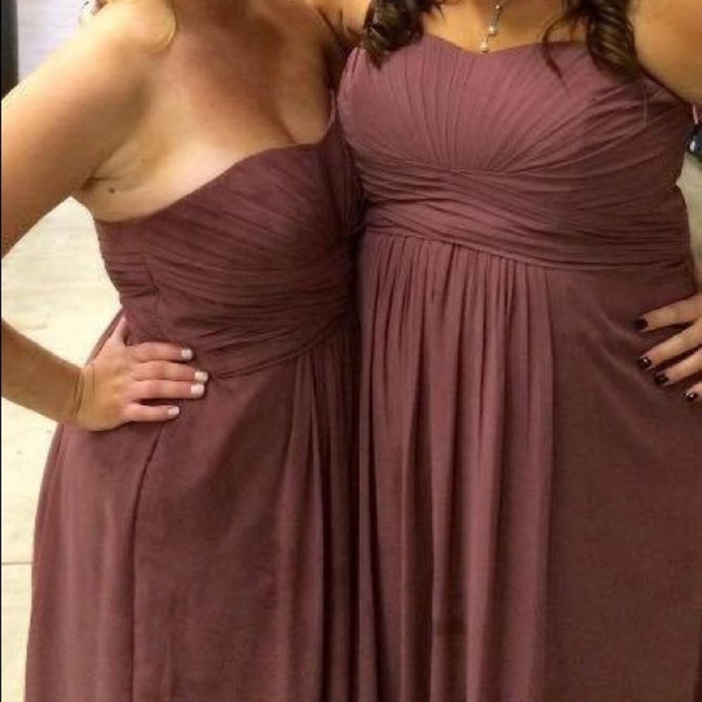 David’s Bridal F15555 Strapless Dress “Rosewood”